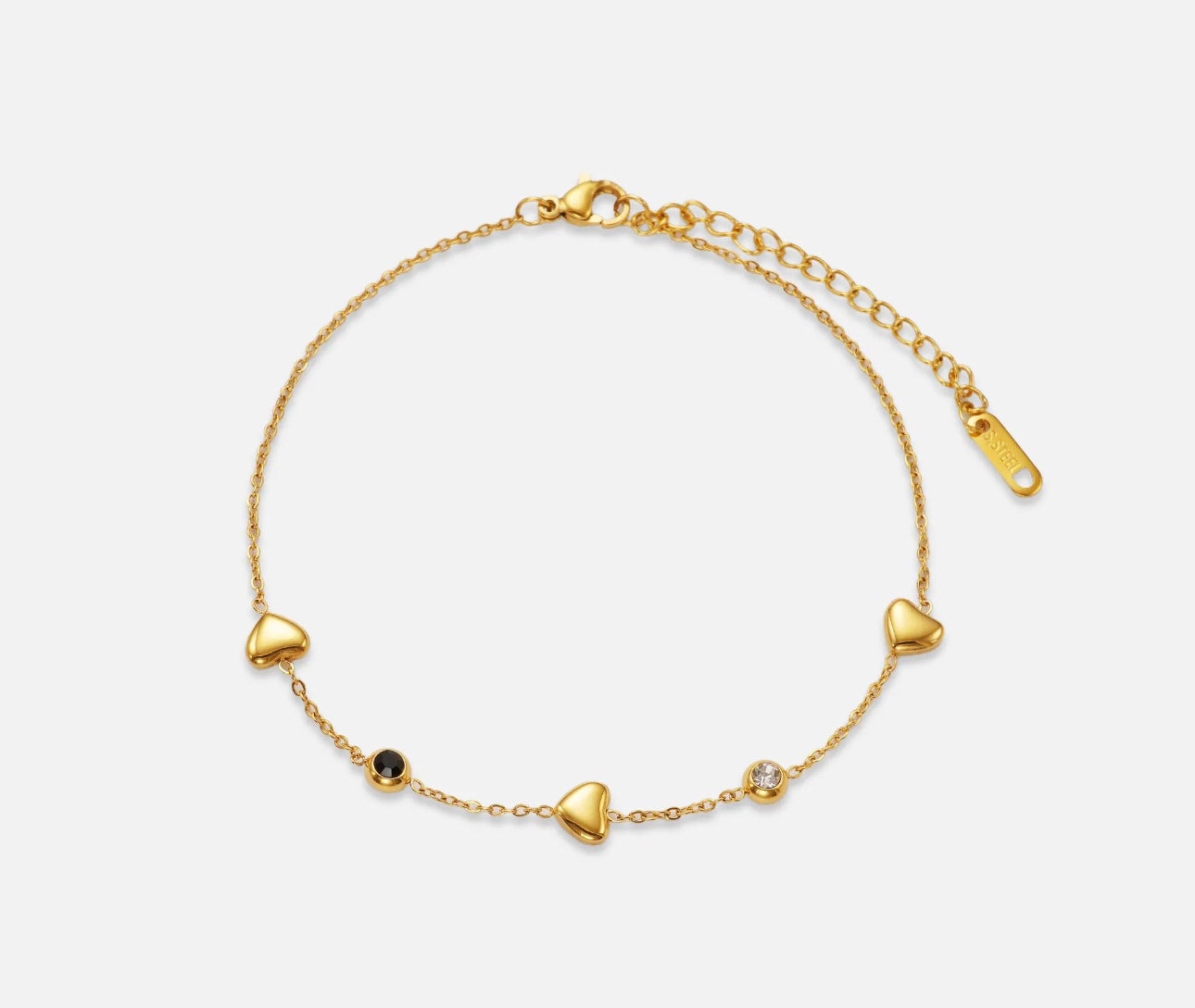 Mini Heart Anklet Goddess Rose Jewelry